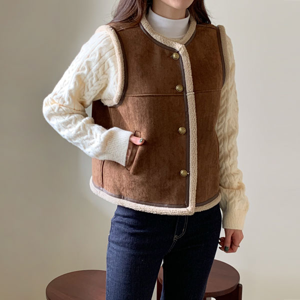 Cozy Soft Ecofur Mustang Vest