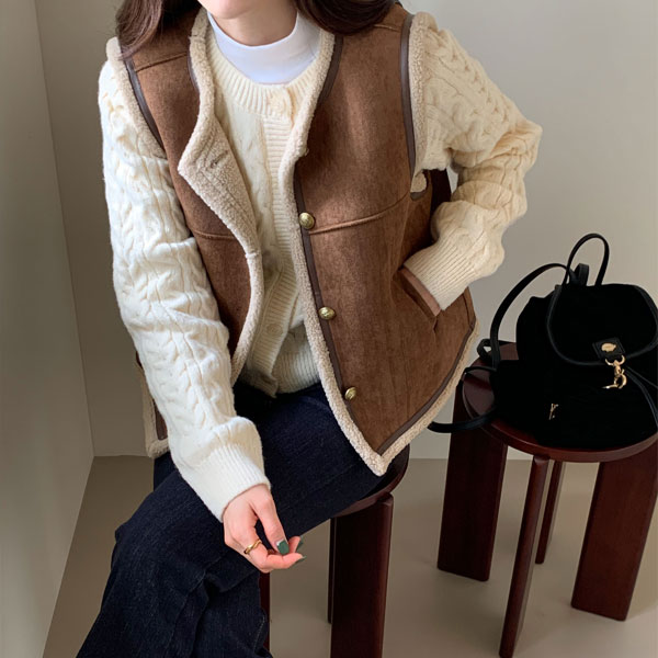 Cozy Soft Ecofur Mustang Vest