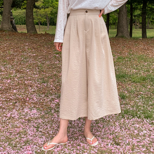 Summer Linen Touch Ice Skirt Pants