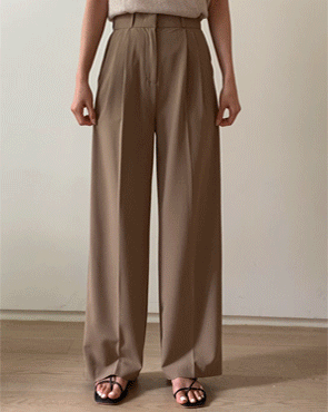 Moed Summer Pintuck Wide Slacks (SL)