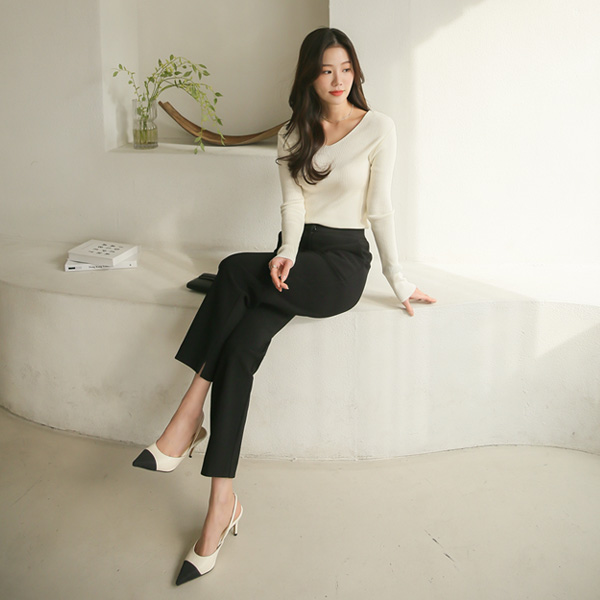 <font color="bb4b57"><b>Limited quantity SALE</b></font><br> 22s/s Creamy Golgineet (ver. V-neck)