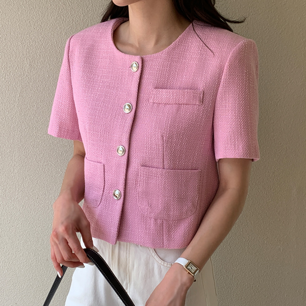 <font color="bb4b57"><b>Limited quantity SALE</b></font><br> Soyou Summer Tweed Jacket