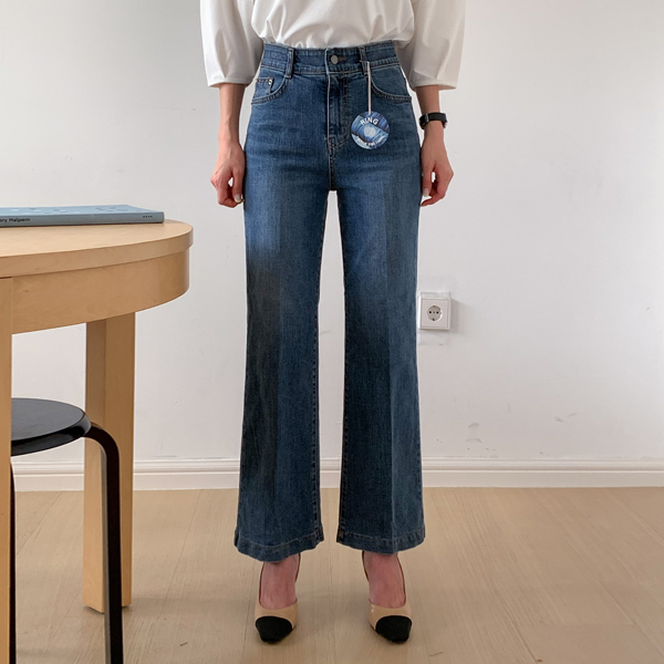 <font color="bb4b57"><b>Limited quantity SALE</b></font><br> [Premium Ring] Lipitz Hidden Banding Span Bootcut Denim Pants (S-XL)