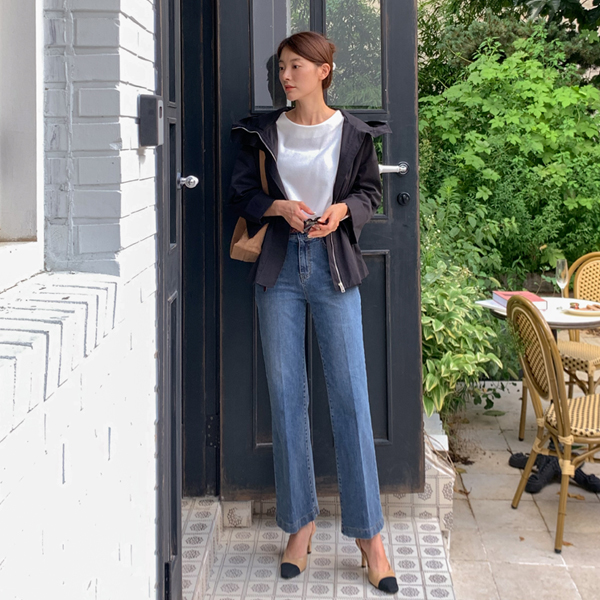 <font color="bb4b57"><b>Limited quantity SALE</b></font><br> [Premium Ring] Lipitz Hidden Banding Span Bootcut Denim Pants (S-XL)