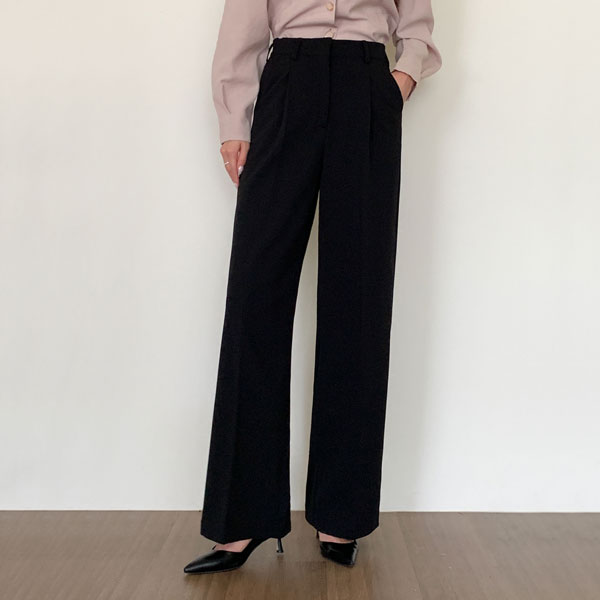 <font color="bb4b57"><b>Limited quantity SALE</b></font><br> Muntz Cheesespan Pintuck Wide Slacks (S-XL)