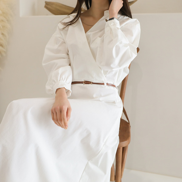 <font color="bb4b57"><b>Limited quantity SALE</b></font><br> Nezu Wrap Flare One-Piece (Beltset)