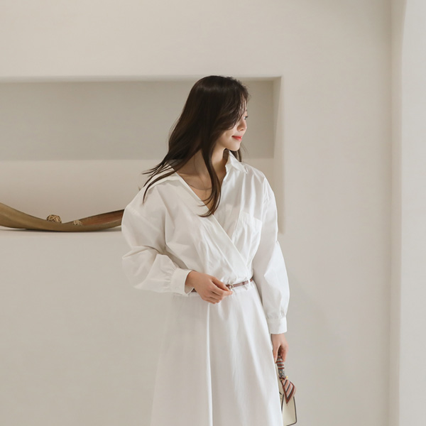 <font color="bb4b57"><b>Limited quantity SALE</b></font><br> Nezu Wrap Flare One-Piece (Beltset)