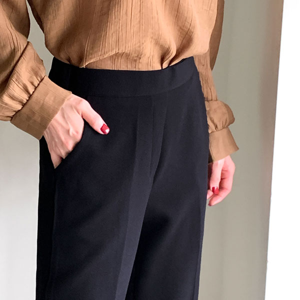 <b>[Limited Quantity SALE]</b> [Wrinkle-Free] Versene Banding Straight-Fit Slacks (SL)