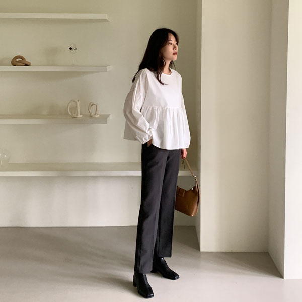 <b>[Limited Quantity SALE]</b> [Wrinkle-Free] Versene Banding Straight-Fit Slacks (SL)