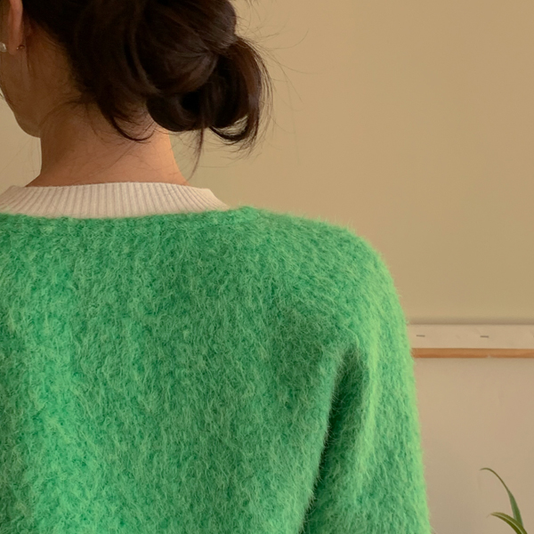 Lily Gold Button Buckle Cardigan Jacket