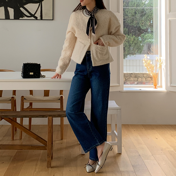 Lily Gold Button Buckle Cardigan Jacket