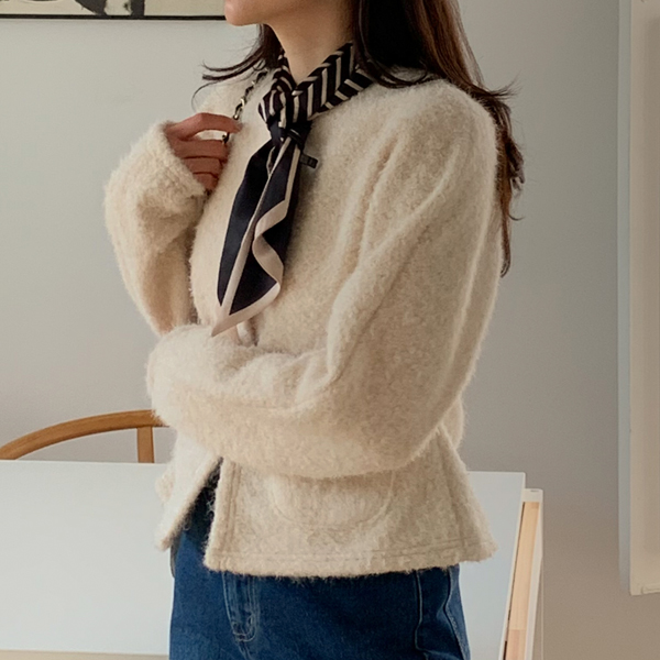 Lily Gold Button Buckle Cardigan Jacket