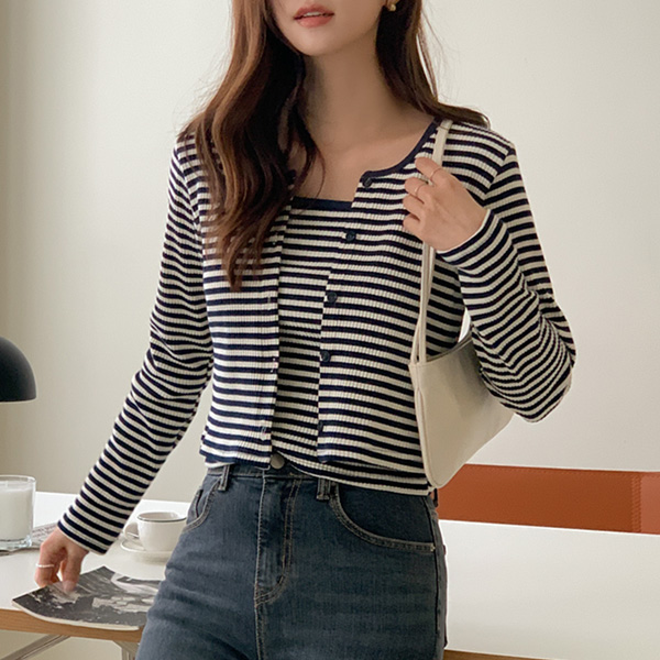 SAD DANGARA Sleeveless shirts+Cardigan SET