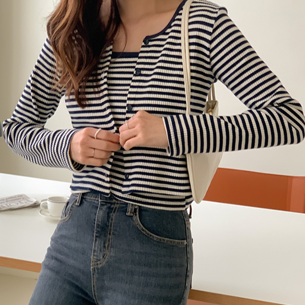 SAD DANGARA Sleeveless shirts+Cardigan SET