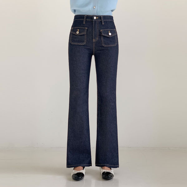 <b>[Limited Quantity SALE]</b> Cosmos Non-Fade Pocket Bootcut Denim Pants (SL)