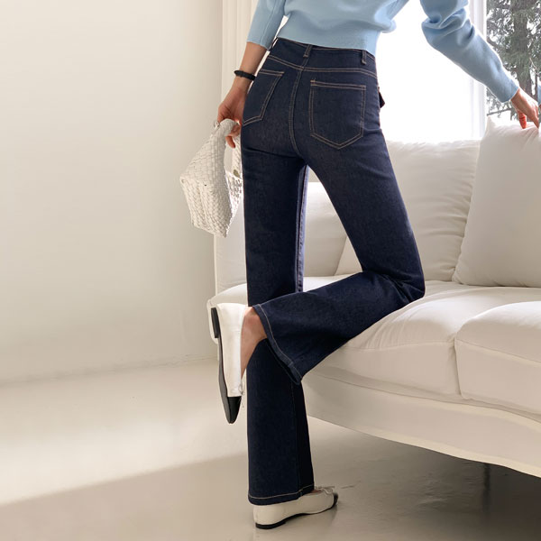 <b>[Limited Quantity SALE]</b> Cosmos Non-Fade Pocket Bootcut Denim Pants (SL)