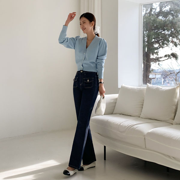 <b>[Limited Quantity SALE]</b> Cosmos Non-Fade Pocket Bootcut Denim Pants (SL)