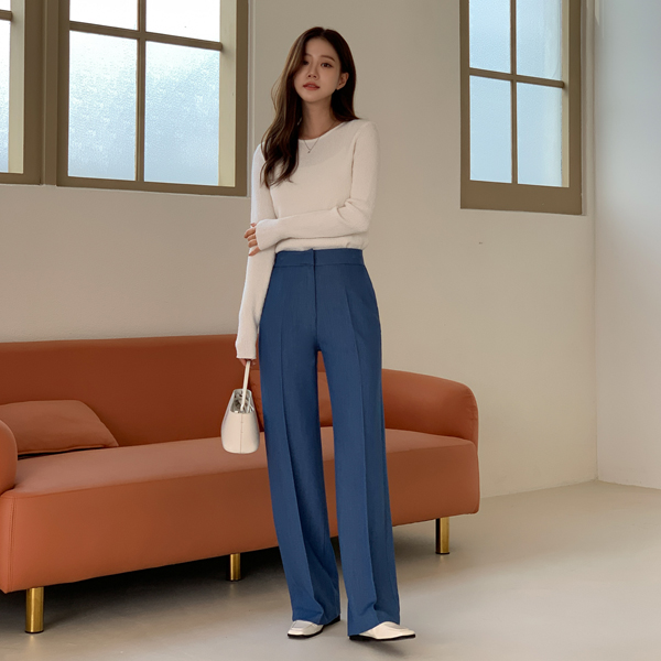 <font color="bb4b57"><b>Limited quantity SALE</b></font><br> Everyday Denim Wide Slacks (SL)