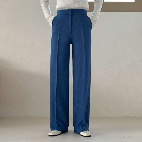 <font color="bb4b57"><b>Limited quantity SALE</b></font><br> Everyday Denim Wide Slacks (SL)