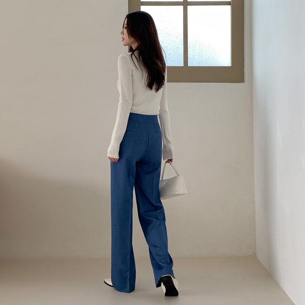 <font color="bb4b57"><b>Limited quantity SALE</b></font><br> Everyday Denim Wide Slacks (SL)