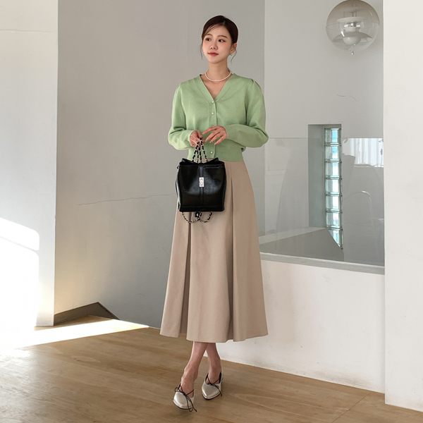 Brienne Hull Wrinkles Long Skirt (SM)