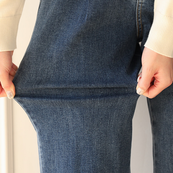 <b>[Limited Quantity SALE]</b> Fredel Pintuck Span Wide Denim Pants (ver. Spring) (SL)