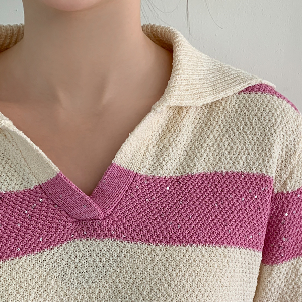 Shine Stripe Carnit (Viscose)