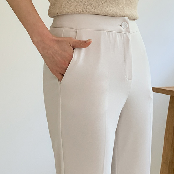 <b>[Limited Quantity SALE]</b> Cheese Spandex Soft Slim Straight Slacks (ver. Summer)