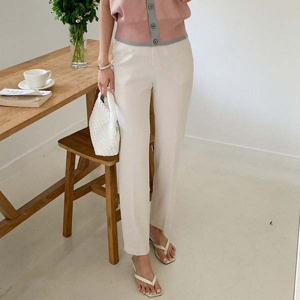 <b>[Limited Quantity SALE]</b> Cheese Spandex Soft Slim Straight Slacks (ver. Summer)