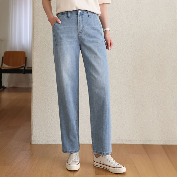 Trend Fit Pin Tuck Exhaust Denim Pants (SL)