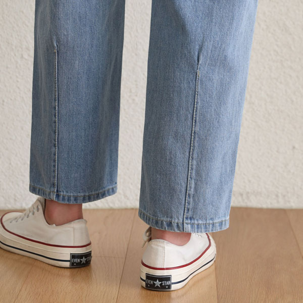 Trend Fit Pin Tuck Exhaust Denim Pants (SL)