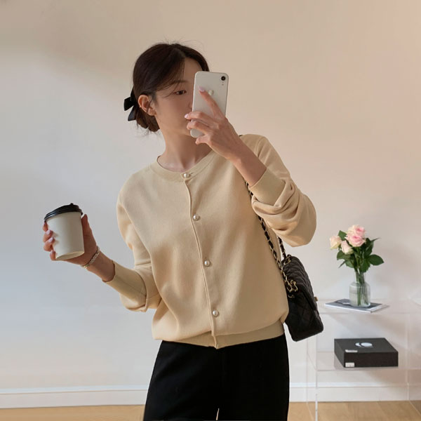 <b>Limited quantity SALE</b><br> Cool Touch Pearl Button Line Cardigan