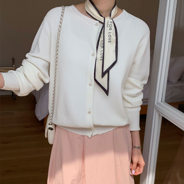 <b>Limited quantity SALE</b><br> Cool Touch Pearl Button Line Cardigan