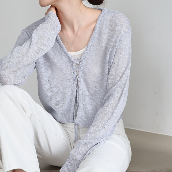 <b>Limited quantity SALE</b><br> Eyelet boucle crop cardigan