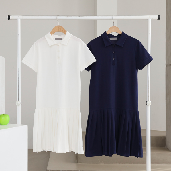 Tennis Pleats Short Sleeve PK One Piece