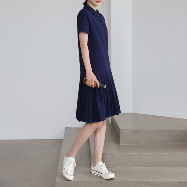 Tennis Pleats Short Sleeve PK One Piece