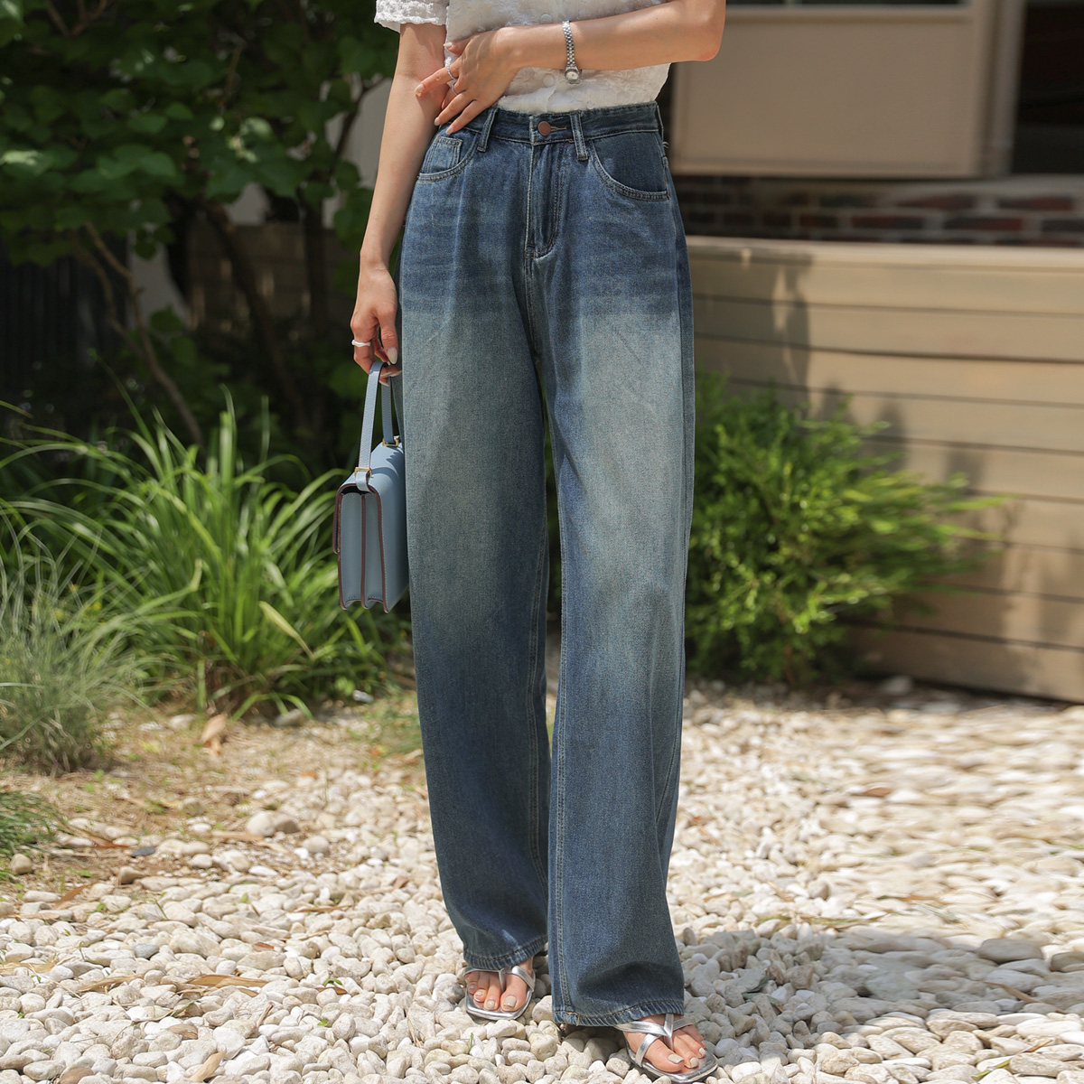 <font color="bb4b57"><b>Limited quantity SALE</b></font><br> Soft Light Cool Wide Denim Pants