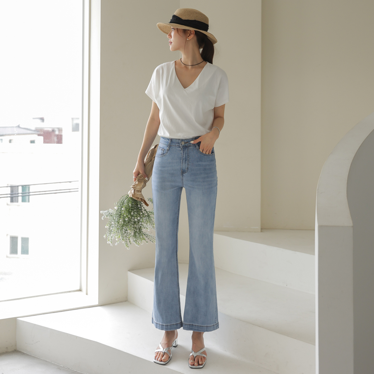<b>Limited quantity SALE</b><br> Life Fit Light Cool Summer Bootcut Pants (3% Spandex)