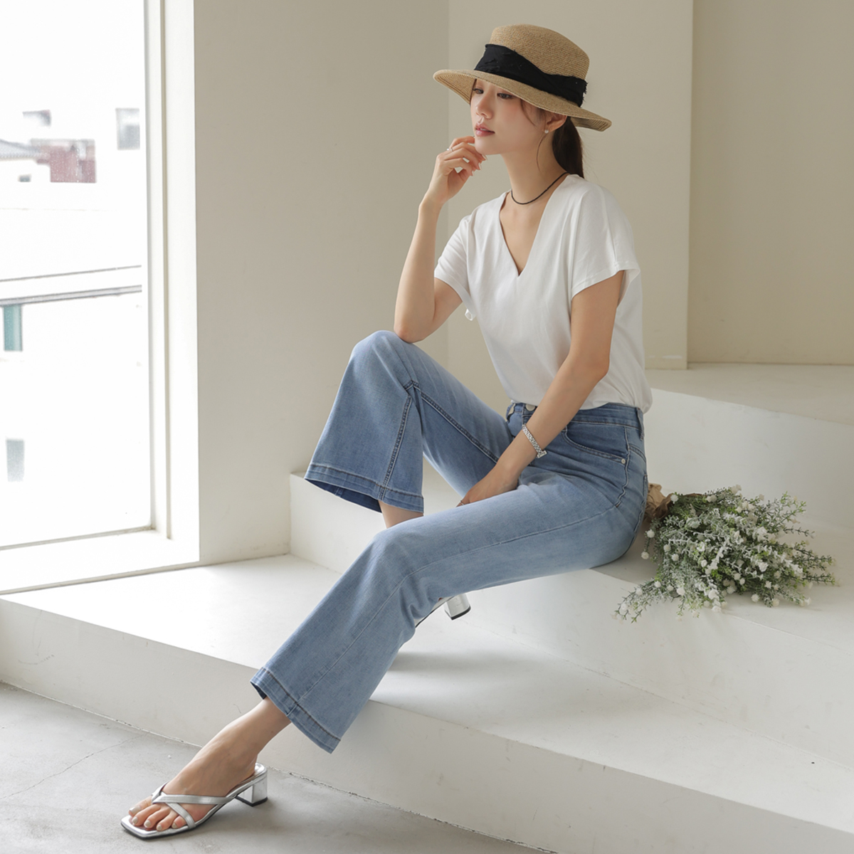 <b>Limited quantity SALE</b><br> Life Fit Light Cool Summer Bootcut Pants (3% Spandex)