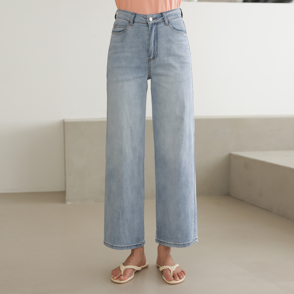 <font color="bb4b57"><b>Limited quantity SALE</b></font><br> Life Fit Light Cool Summer 9-Way Wide Pants (Span3%)