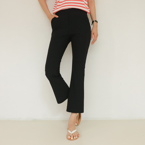 <font color="bb4b57"><b>Limited quantity SALE</b></font><br> Marine Cool Bootcut Band Pants (55-88)