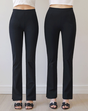<font color="bb4b57"><b>Limited quantity SALE</b></font><br> [Planning] Simple tension up ice boot cut pants