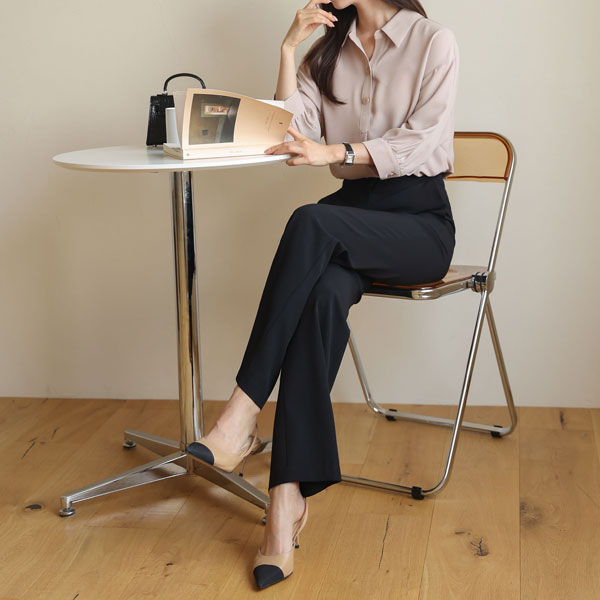 <font color="bb4b57"><b>Limited quantity SALE</b></font><br> Secret Span One-piece Slacks (Inner Band)