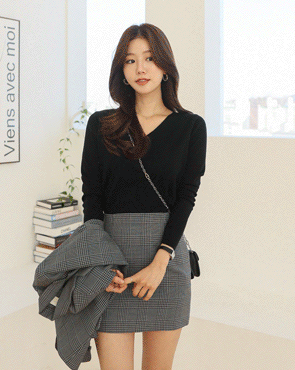 <b>[Limited Quantity SALE]</b> Monica Spring Check Mini Skirt (SL)