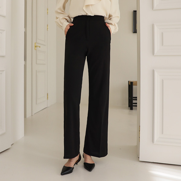 <b>[Limited Quantity SALE]</b> S/S 3-type Cheese Bootcut Wide Slacks (Band Waist) (S-2XL)