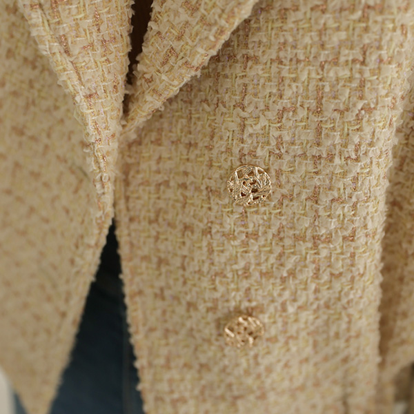 <font color="bb4b57"><b>Limited quantity SALE</b></font><br> Combi tweed rider jacket