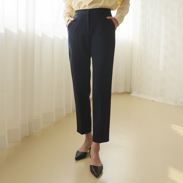 <b>[Limited Quantity SALE]</b> Spring Soft Semi-Straight Slacks (Band Waist) (S-XL)