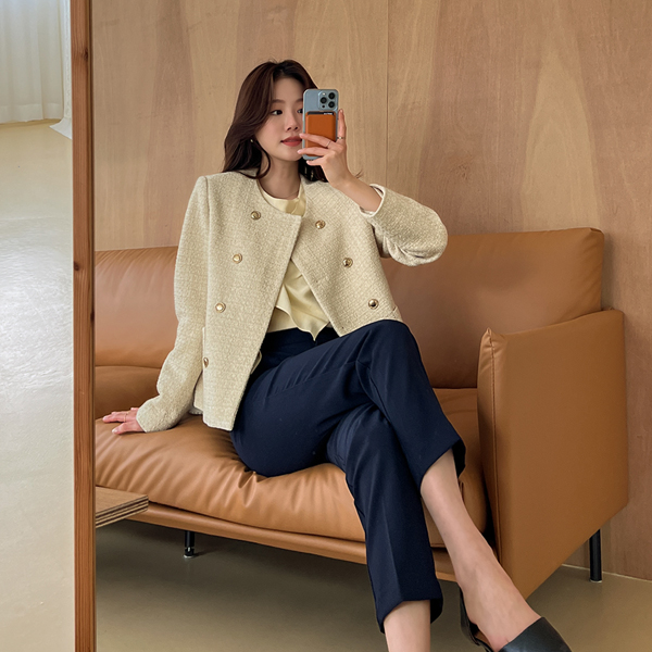 <b>[Limited Quantity SALE]</b> Spring Soft Semi-Straight Slacks (Band Waist) (S-XL)