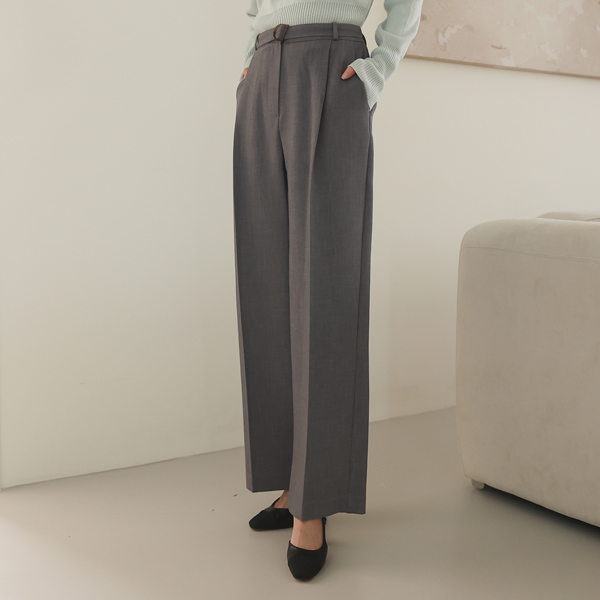 <font color="bb4b57"><b>Limited quantity SALE</b></font><br> Westie Belted Wide Slacks (SM) (Brand Fair)