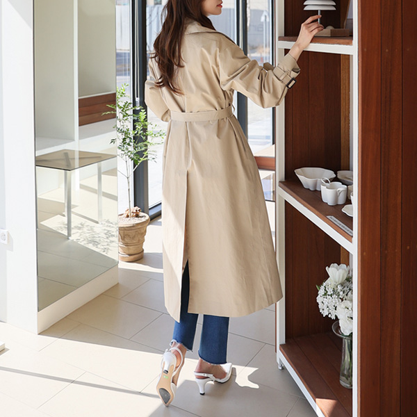 <font color="bb4b57"><b>Limited quantity SALE</b></font><br> Mien Big Collar Trench Coat
